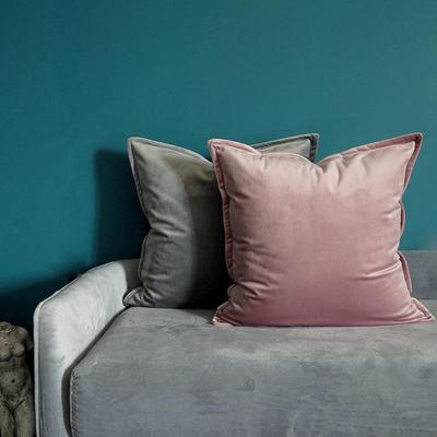 Housse de coussin de canapé à bride en velours minimaliste nordique