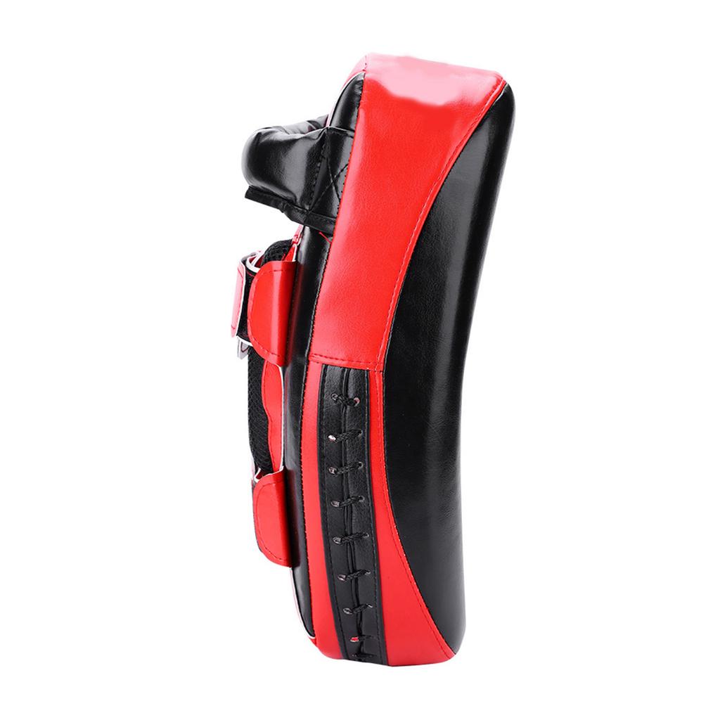 Boxe Muay Thai Pad Courbe Cible Mains Pieds Entraînement de Frappe  (rouge)