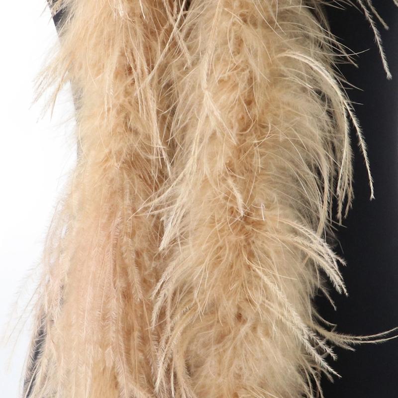 Stylish Ostriches Plumage Neck Wrap For Outfits And Home Decoration