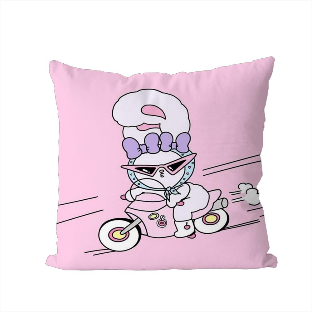 Cute EEsther Bunny Pillow Case For Car Sofa Decorative Home Doublesided Print Plush Square Throw Pillow Cushion Cover
