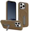 Luxury Magsafe Suede PU Leather Phone Case for iPhone 15 Pro /16 Pro Max Metal Alloy Lens 360 ° Rotating Bracket Magnetic Cover