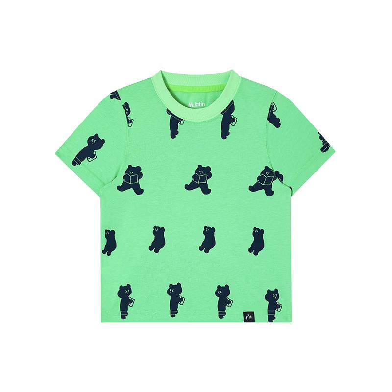 M.Latin Boys' Lightweight Ice-Cool All-Over Animal Print Short Sleeve T-shirt