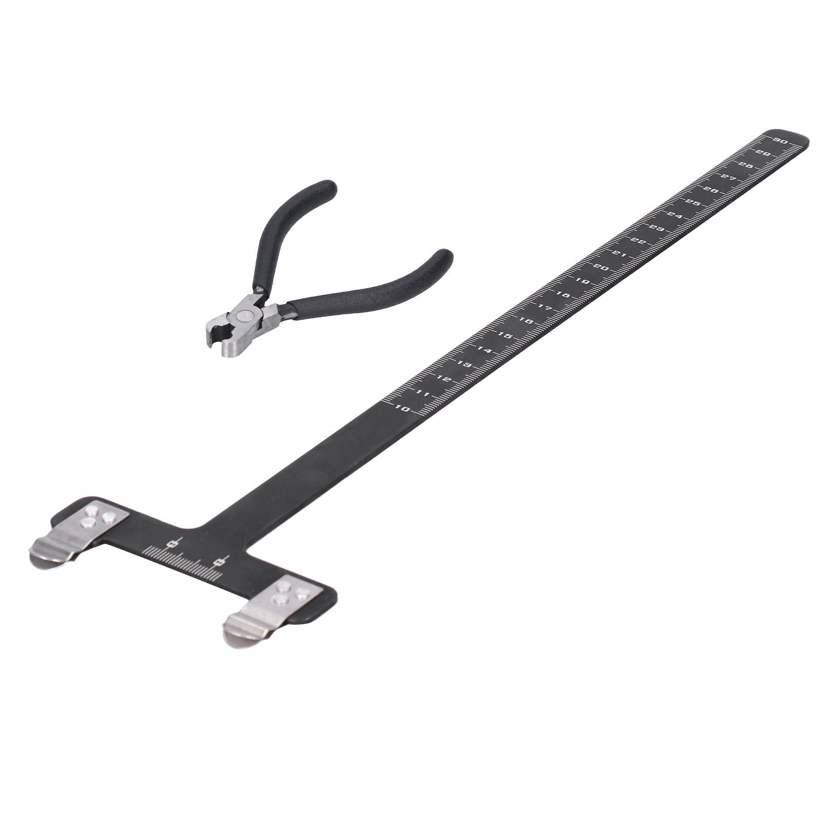 

Archery Aluminum Alloy Ruler Recurve/Compound Bow T Shaped Bow Measurement Tool Set
