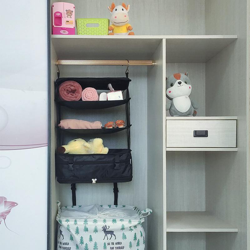 Multifunctional Large-Capacity Foldable Travel Hanging Clothes Organizer