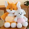 Entzückende Plüsch Fuchs Elefanten Puppe Gemütliches Stofftier Kreatives Weiches Tier Geschenk 45cm 60cm