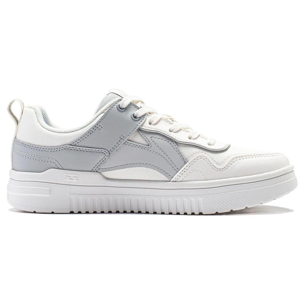 New LiNing Abrasion Resistant Low Top Casual Shoes Women's White Gray AGCT298-1