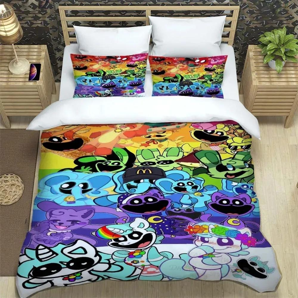 Animali Sorridenti CATNAP DOGDAY Set Biancheria da Letto Copripiumino Morbido Con 1/2 Federe Per Bambini Adulti Copripiumino in Microfibra