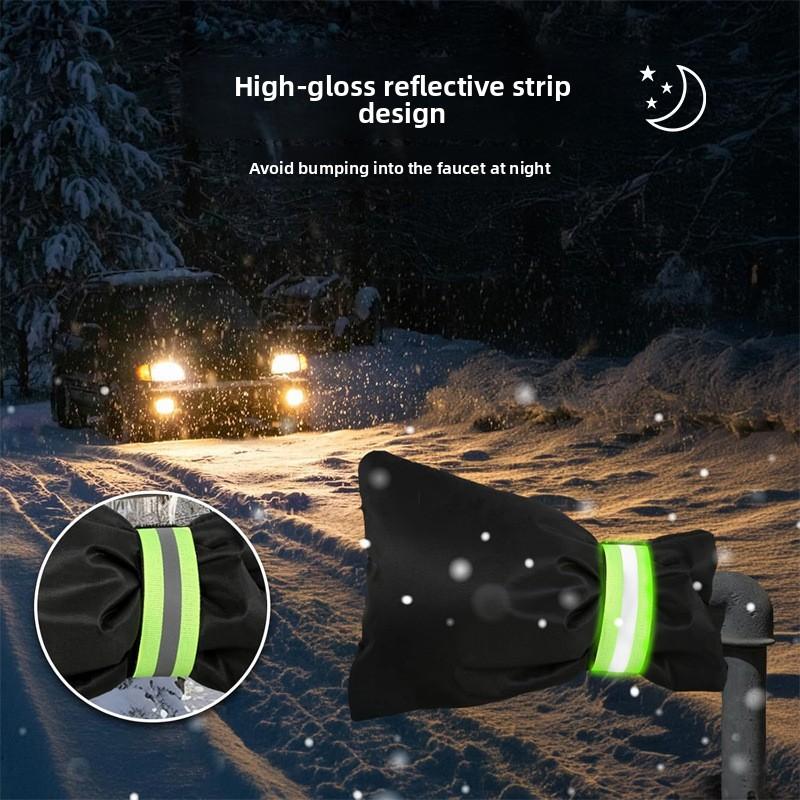 Outdoor Faucet Anti-freezing Cover, Heat Preservation Bag, Protective Case, Large and Thickened Faucet Cover for Winter