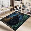 1pc Halloween Cat Carpet Anti Slip Polyester Floor Mat for office.Bedroom