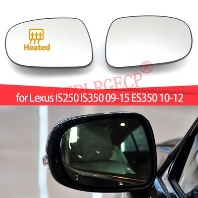 For Lexus IS250 IS350 09-15 ES350 10-12 Left or Right Door Side Wing Clear Mirror Glass Heated Rear View Replacement LHD Uhdx4