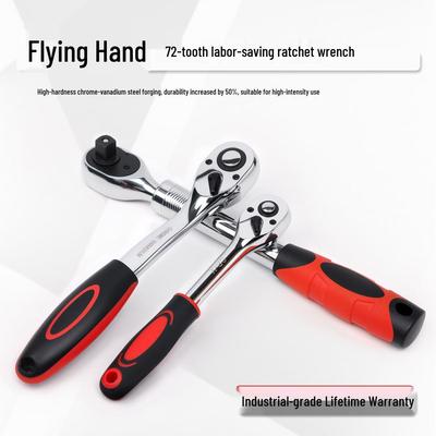 Telescopic Quick Reversible Ratchet Wrench 1/2" - Automatic Fly Wrench for Auto Repair, Large To Small Sizes