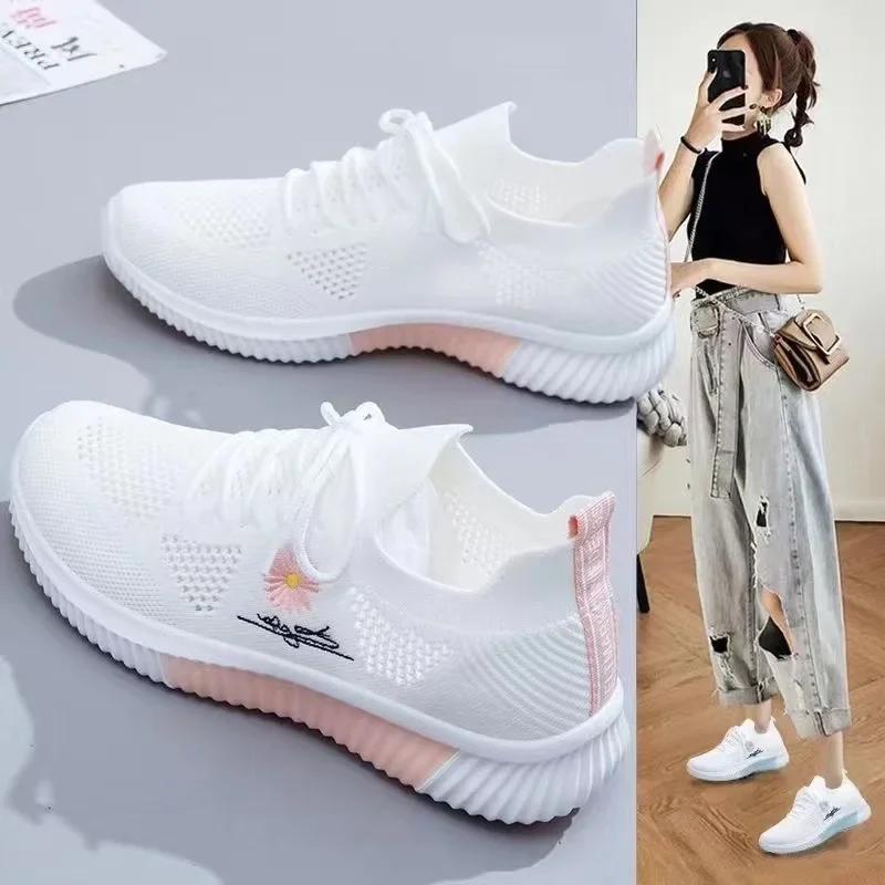Fashion Summer Women Tennis Shoes 2025 Hot Sale Large Versatile Hollow Breathable Gym Sports Shoes Casual Shoes