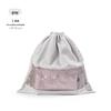 Luxury Transparent Moistureproof Drawstring Storage Bag with Breathable Dustproof Flocking