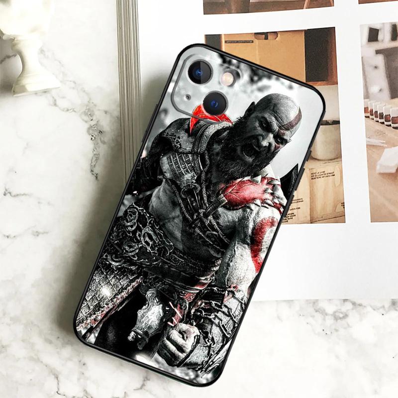 God Of War Funda For iPhone 15 16 13 12 Mini 11 14 Pro Max 7 8 Plus X XR XS Max Phone Case