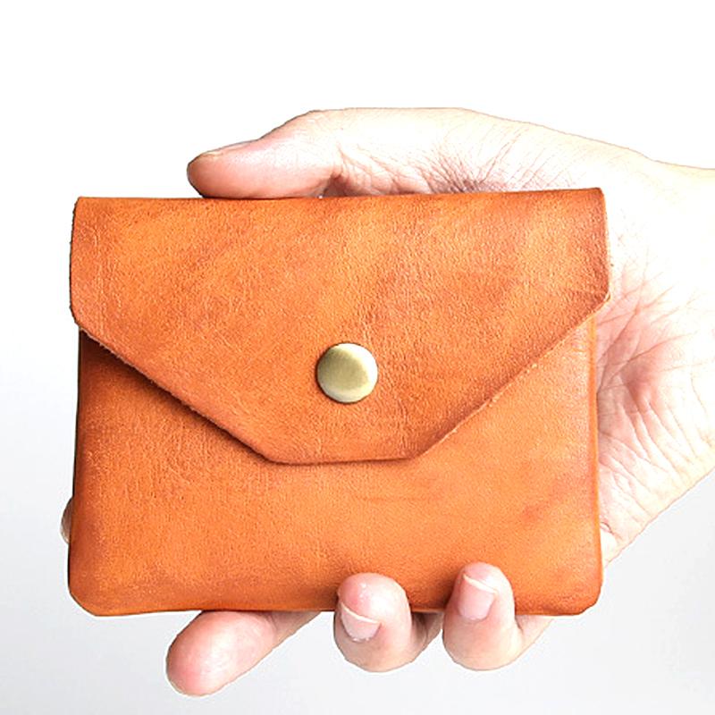 Portable Leather Coin Bag Purse Vintage Key Card Storage Pouch for Coins Earphone Holder Mini Wallet for Women Men