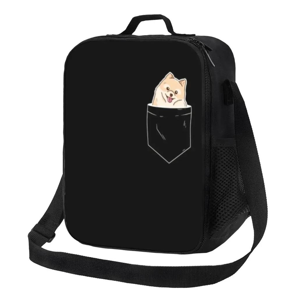 Japanese Spitz Dog Insulated Lunch Bag for Work School Pet Puppy Waterproof Cooler Thermal Bento Box Women Kids