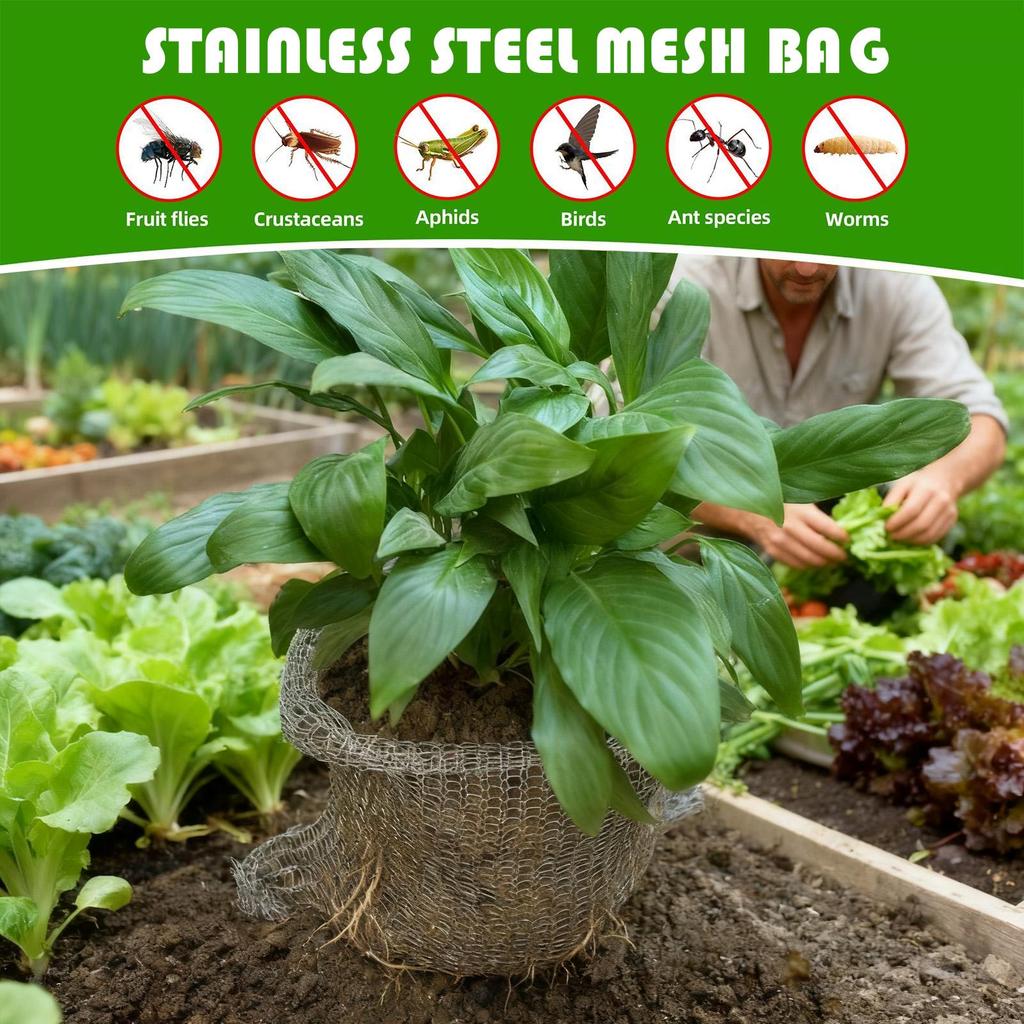 Bulb Cages For Planting 15Piece Covers Stainless Steel Mesh Bulb Cages For Planting For Garden Plants Root Tree Vegetable Bird
