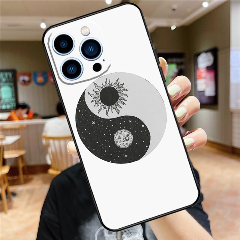 Eight Diagrams Taiji Yin Yang Soft Case For iPhone 16 15 Pro Max 14 Plus 13 12 Mini 11 XS Max X XR 7 8 Back Cover