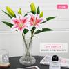41cm Artificial Flowers Silk Lily Bouquet DIY Creative Bouquet As Gift for Friends Teach & Fresh Living Room Decoration