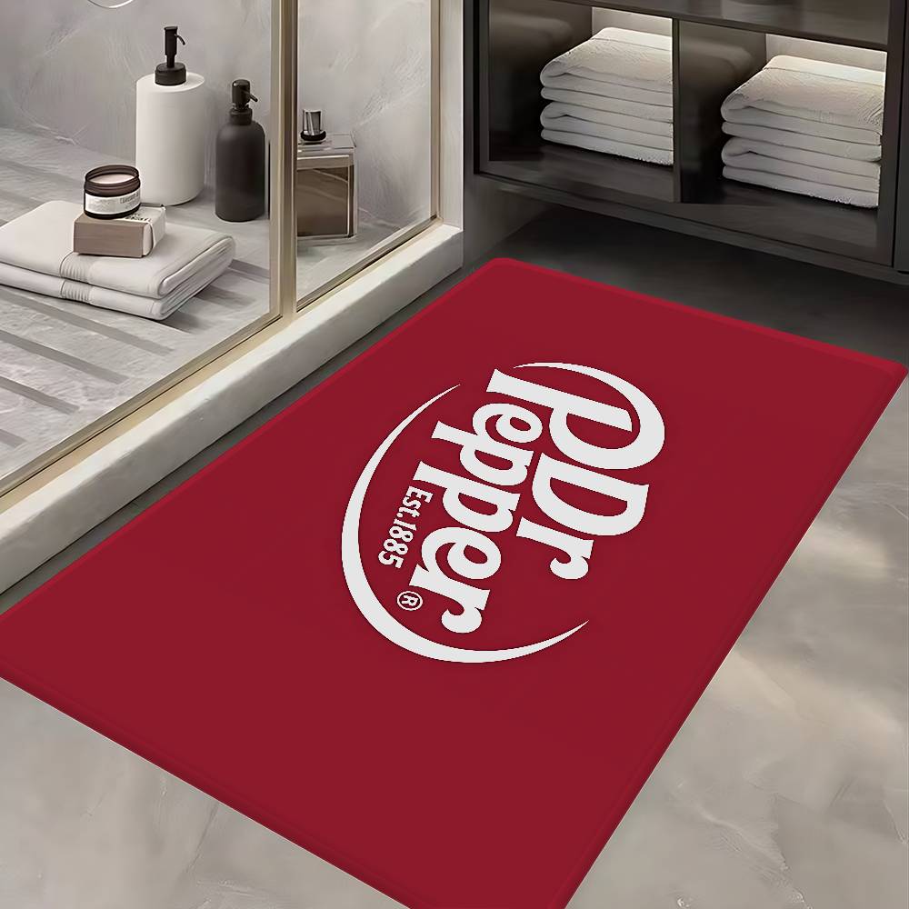 D-Dr Peppers Logo Kitchen Mat Nordic Style Bedroom Living Room Doormat Home Balcony Anti-Slip Welcome Rug
