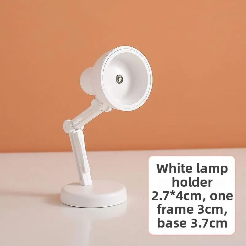 

LED Mini Desk Lamp with Clip Portable Creative Reading Light Night Lamp for Student Dormitory Bed Table Bedroom USB Powered LED білий