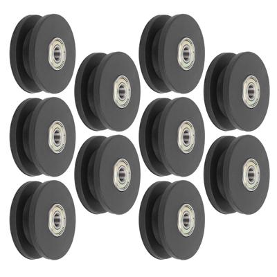 10 Stück 50mm Nylon Fitness Lager Umlenkrolle Heimstudio Zubehör Übung Krafttraining Zubehör