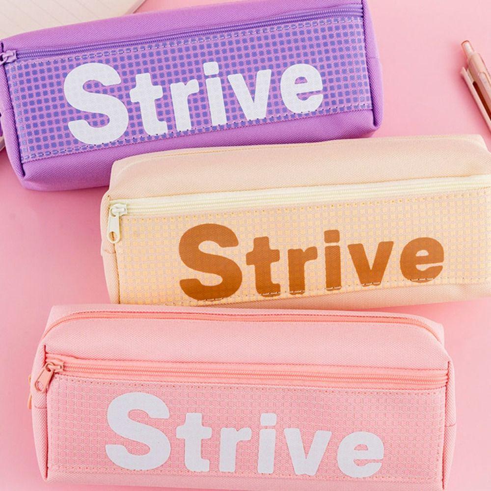 Waterproof Pencil Case Large Capacity Stationery Organizer Zipper Pen Pouch  Students