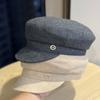 Neuer achteckiger Hut für Damen im Herbst und Winter, der das Gesicht klein und hochwertig zeigt, koreanischer Stil, Wollmaler-Baskenmütze, warme Schirmmütze