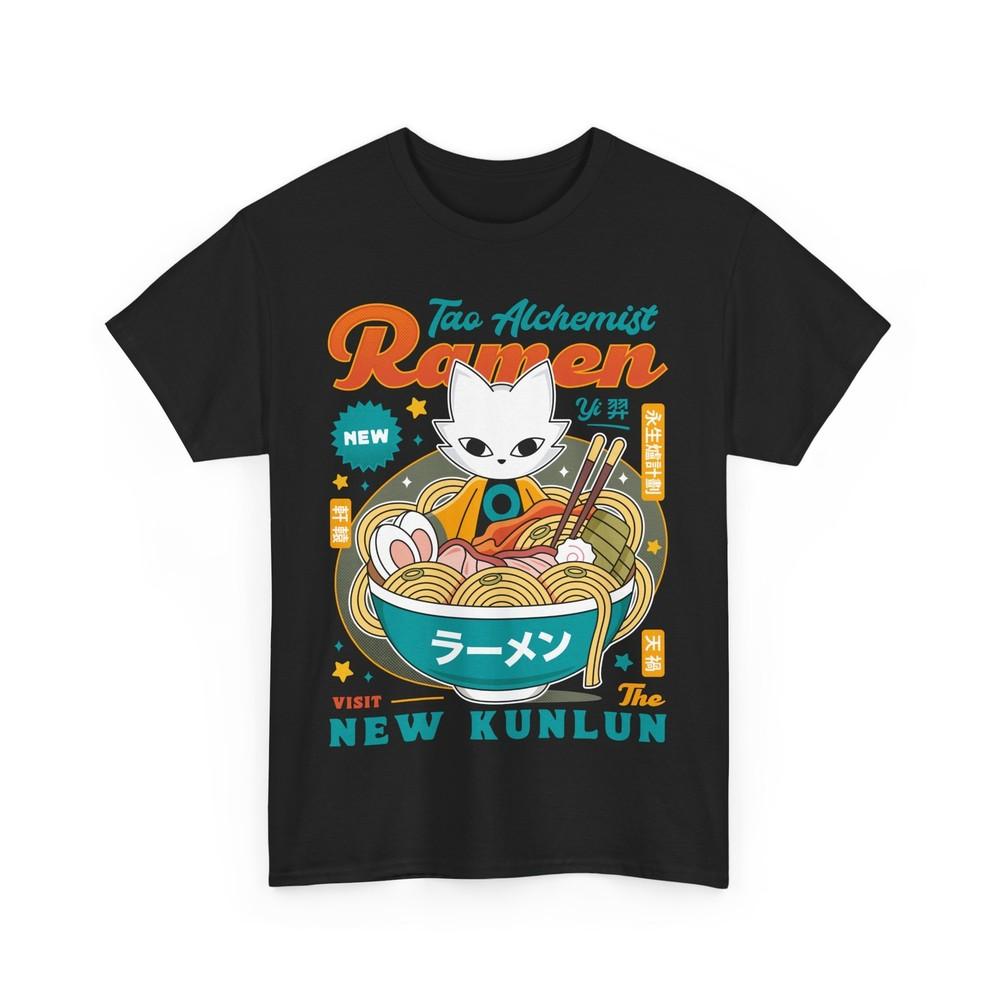 The Mysterious Alchemist Ramen Unisex T-Shirt. Nine Sols Video Game. Cat. Ninja.