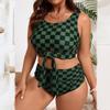 Women's Two-Piece Bikini Set Plus Size Split Swimsuit