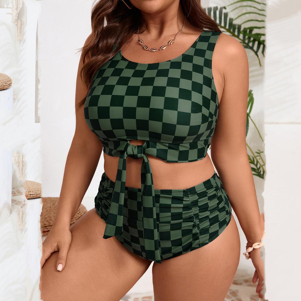 Women's Two-Piece Bikini Set Plus Size Split Swimsuit