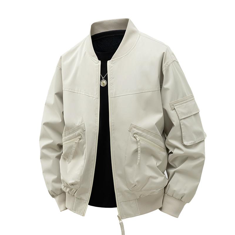 Plush Thickened Jacket for Men Spring and Autumn Loose Trend American Casual Retro Baseball Uniform Jacket for Men