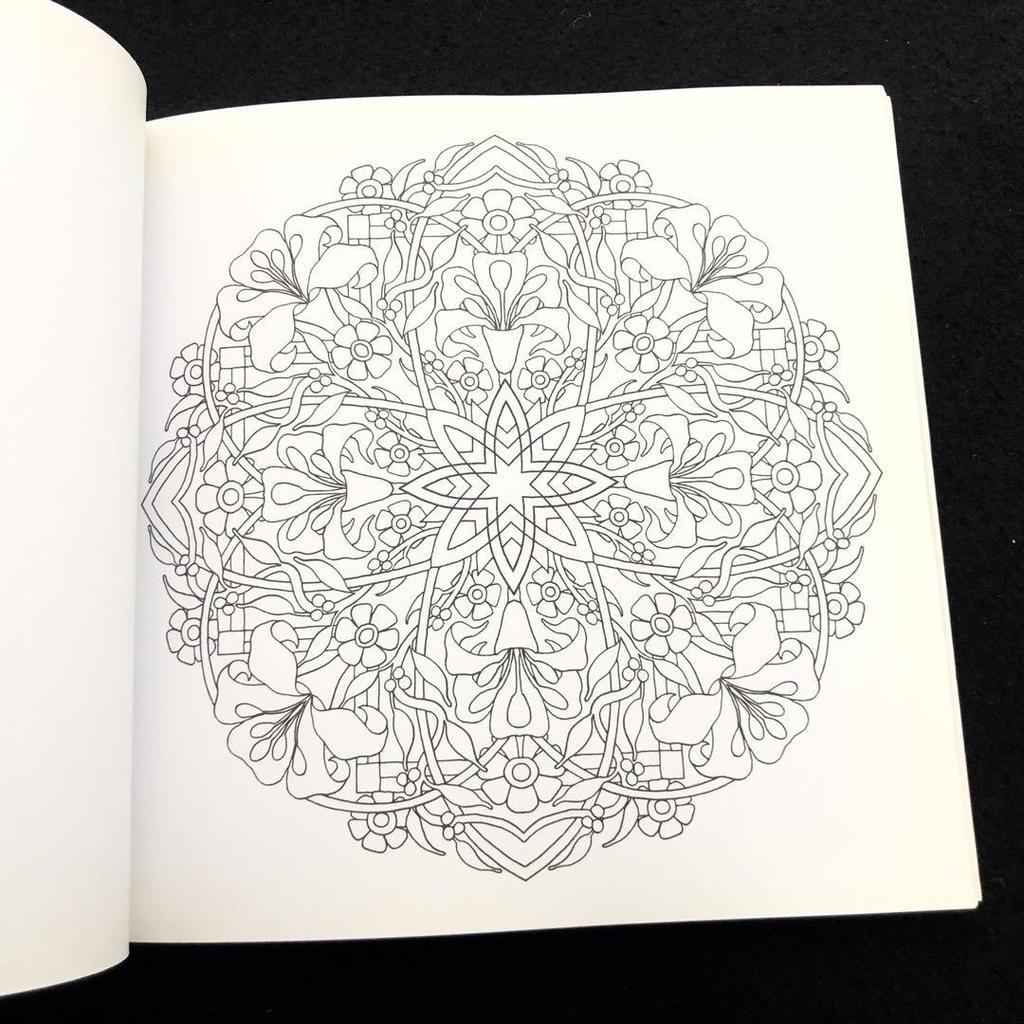 [USED] Flower Mandala Design Coloring Book "mandalas Fleuris