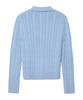 LEFTSEOUL Screw Collar Knit [Sky]