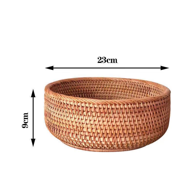Yode Hand-Woven Bamboo Fruit and Snack Basket