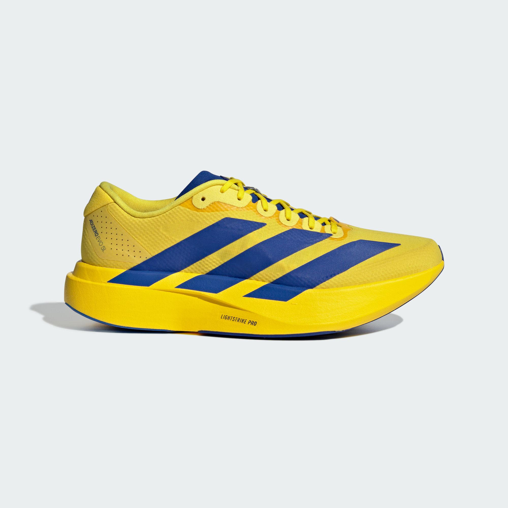 adidas Adizero Evo SL  Yellow Royal Blue Iron Metallic  39