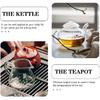 Luxshiny 2pcs Glass Teapot Replacement Lids:Tea Cup Covers, Teapot Covers, Teapot Lid Replacement, Clear Tea Kettle Lids Tea Pot Lids, Glass Teapot