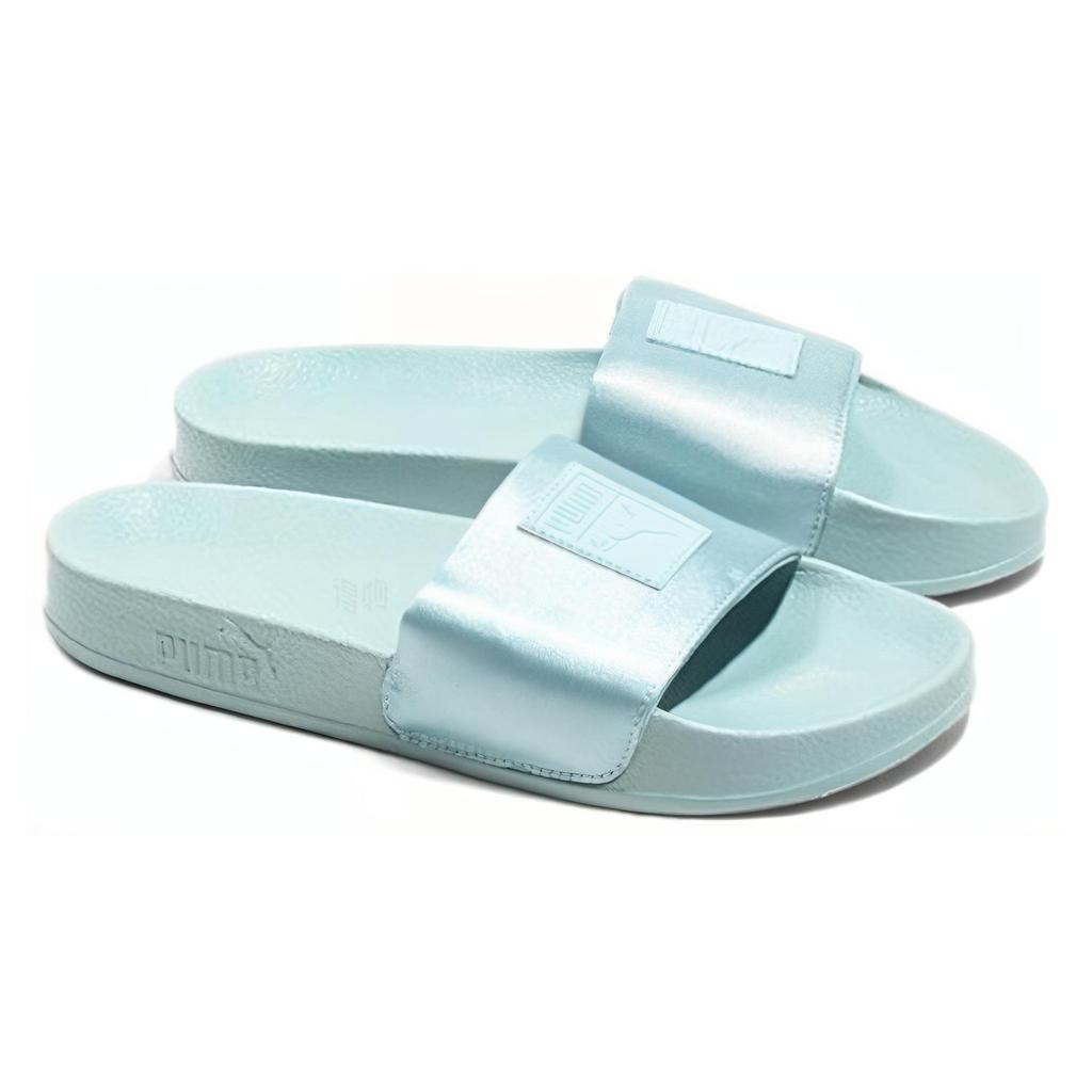 PUMA Leadcat Satin Green Slippers Womens 365338-03