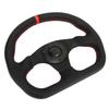 Auto D Typ Lenkrad Schwarzer Rahmen Leder Sport Rennen Universelle Passform Driftlenkrad Ersatz