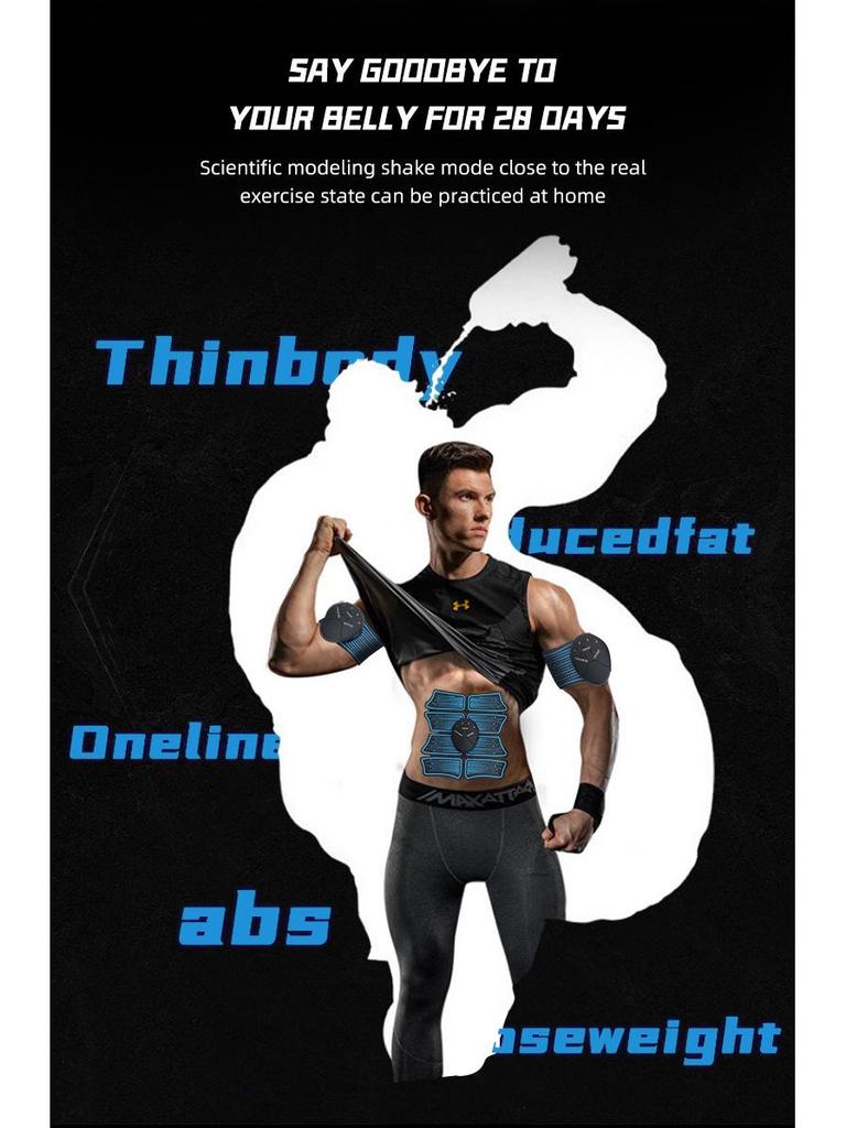 Smart Abdominal Muscle Trainer Patch - Home Fitness Device