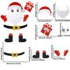 Removable Window Static Stickers Non-woven New Year Stickers New Christmas Door Stickers  Christmas