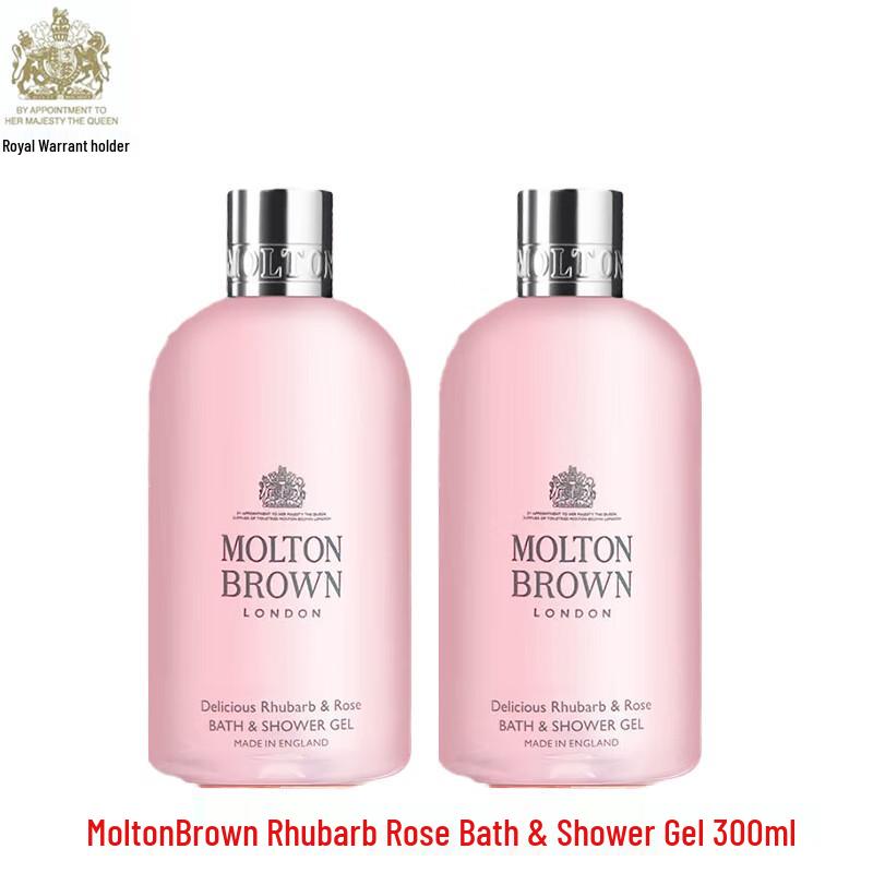 Molton Brown Дуэт гелей для ванны и душа «Ревінь и роза»