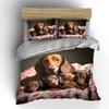 Cozy Puppy Set for Relaxation Moments Exquisite three-piece bedding set gift for kids and adults