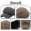 Tattersall CZ286 [White Fang] Casquette, Check, Autumn/Winter Hat, Stylish, Adult, Women's (Khaki)