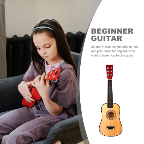 ifundom 23-inch Acoustic Guitar, Musical Instrument, 6-String Mini Guitar, Toy for Beginners