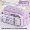 Transparent Pencil Case Large Capacity With Multi Function Design For Students And Office Use