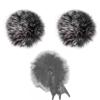 WIOOYIUU Microphone Sponge Microphone Cover Windscreen for Lavalier Fur Inner for Outdoor Streaming 2-Pack Microphones, Type, 0.5cm Diameter,