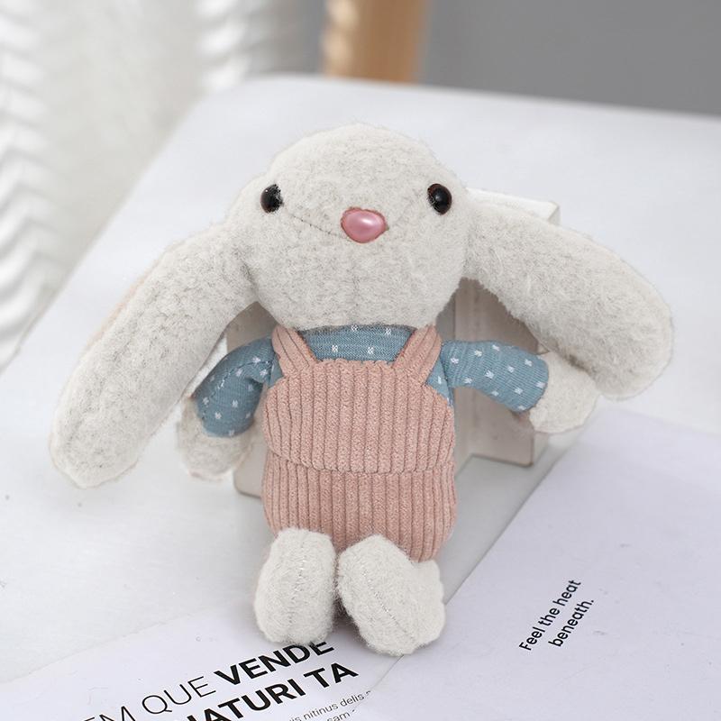 

Милый брелок для ключей с длинными ушами кролика из верблюжьей шерсти для женщин и девочек, мягкий брелок в виде кролика, автомобильные брелки, подвески для сумок