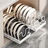Adjustable Dividers Pot Lid Holder Multifunctional Pots Pans Organizer Baking Utensils