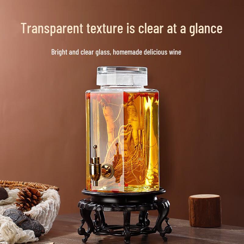 Glass Fermentation & Infusion Jar with Stainless Steel Tap